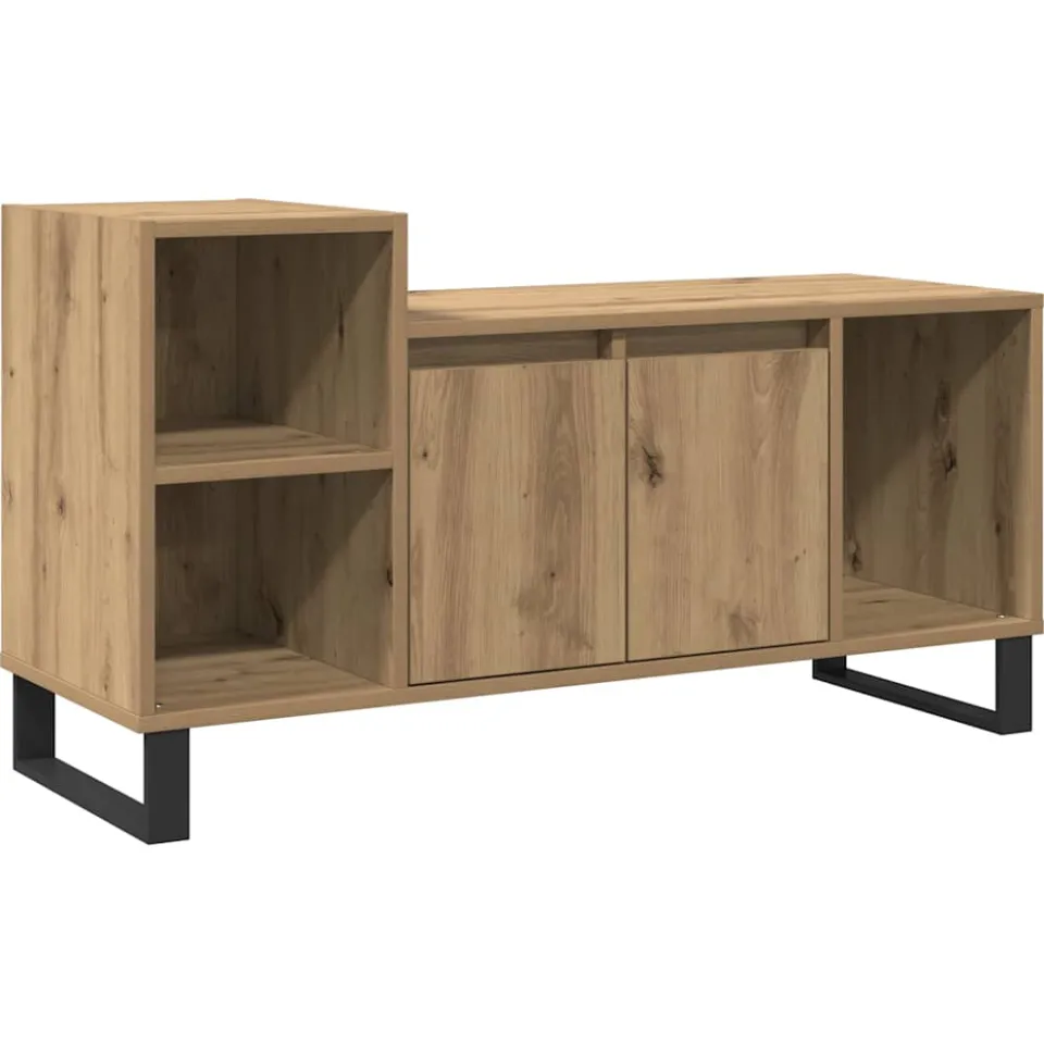 vidaXL Tv-meubel 100x35x55 cm bewerkt hout artisanaal eikenkleur, foto 3