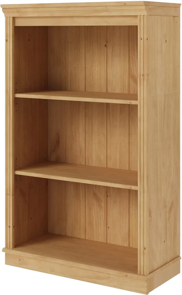 Notio Living Anita-Boekenkast laag in dennenbeitswas Stain wax