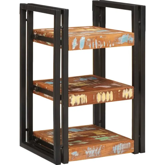 vidaXL Nachtkastje 2 st Bruin en zwart 38 x 33 x 58 cm