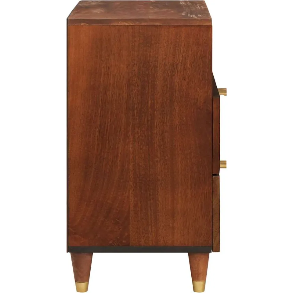vidaXL Nachtkastjes 50 x 33 x 62 cm Massief Mango Hout bruin, foto 4