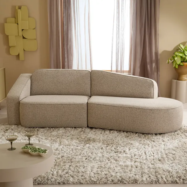 NOUS Living Sumo 3-zitsbank taupe, foto 2