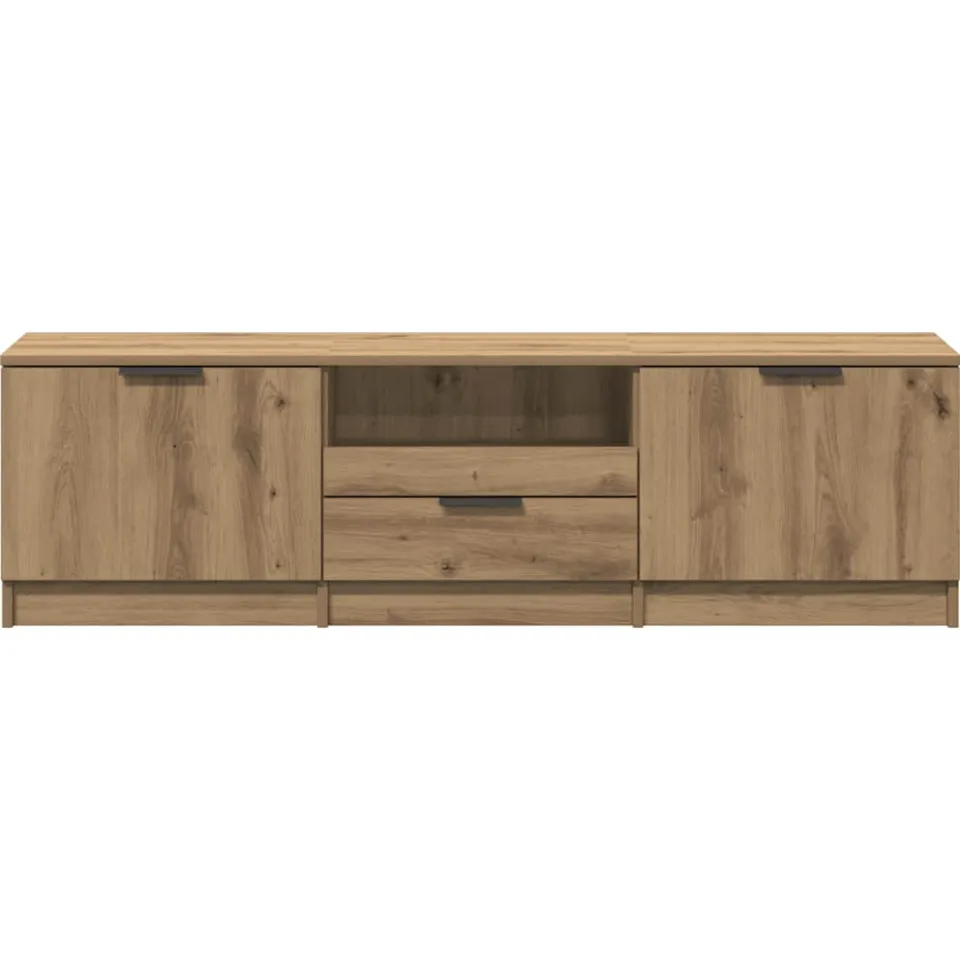 vidaXL Tv-meubel Artisan Eiken 140x35x40 cm Bewerkt Hout, foto 4
