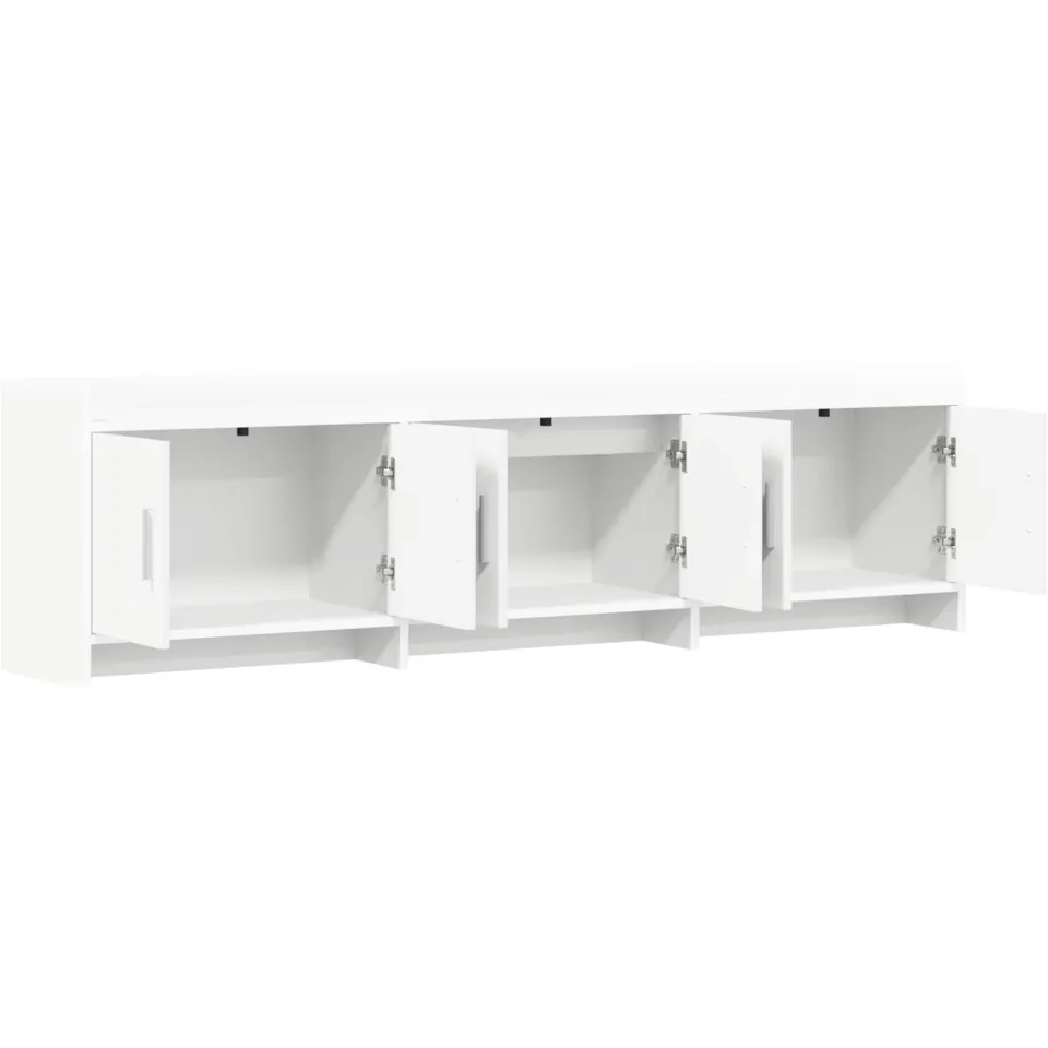 vidaXL TV-kast 168 x 33 x 47 cm Wit Bewerkt hout, foto 4