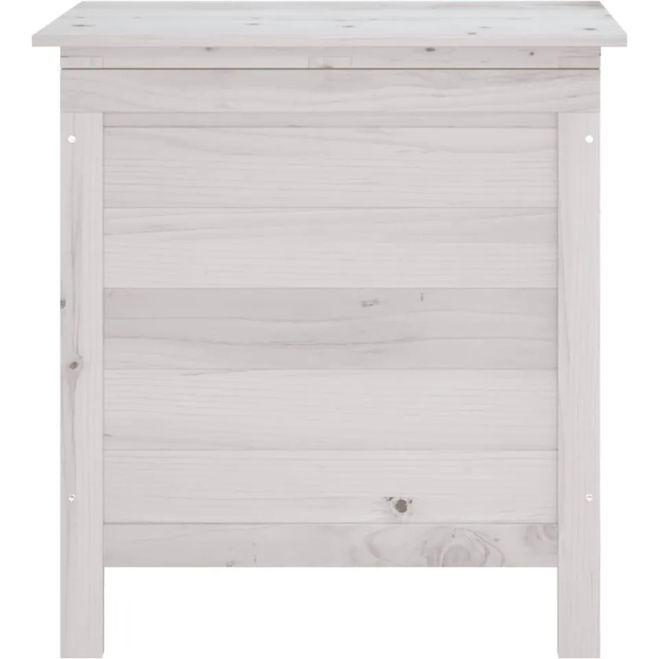 vidaXL Tuinbox 50x49x56,5 cm massief vurenhout wit, foto 4