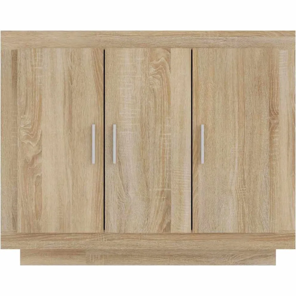 vidaXL Dressoir 92x35x75 cm bewerkt hout sonoma eikenkleurig, foto 4