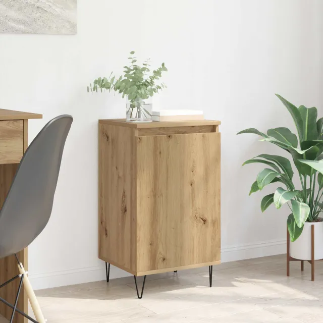 vidaXL Dressoir Artisan Eiken 40 x 35 x 70 cm Bewerkt hout Bruin