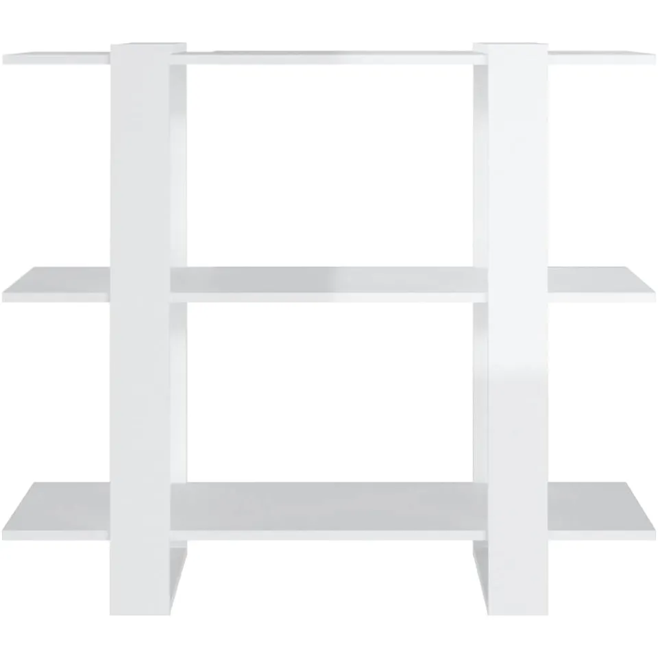 vidaXL Boekenkast/kamerscherm 100x30x87 cm hoogglans wit, foto 4