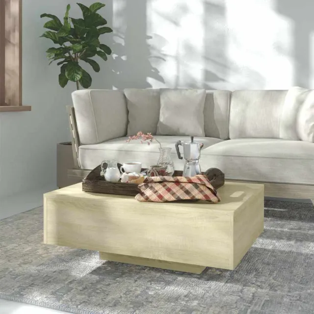 vidaXL Salontafel 85x55x31 cm bewerkt hout sonoma eikenkleurig, foto 2