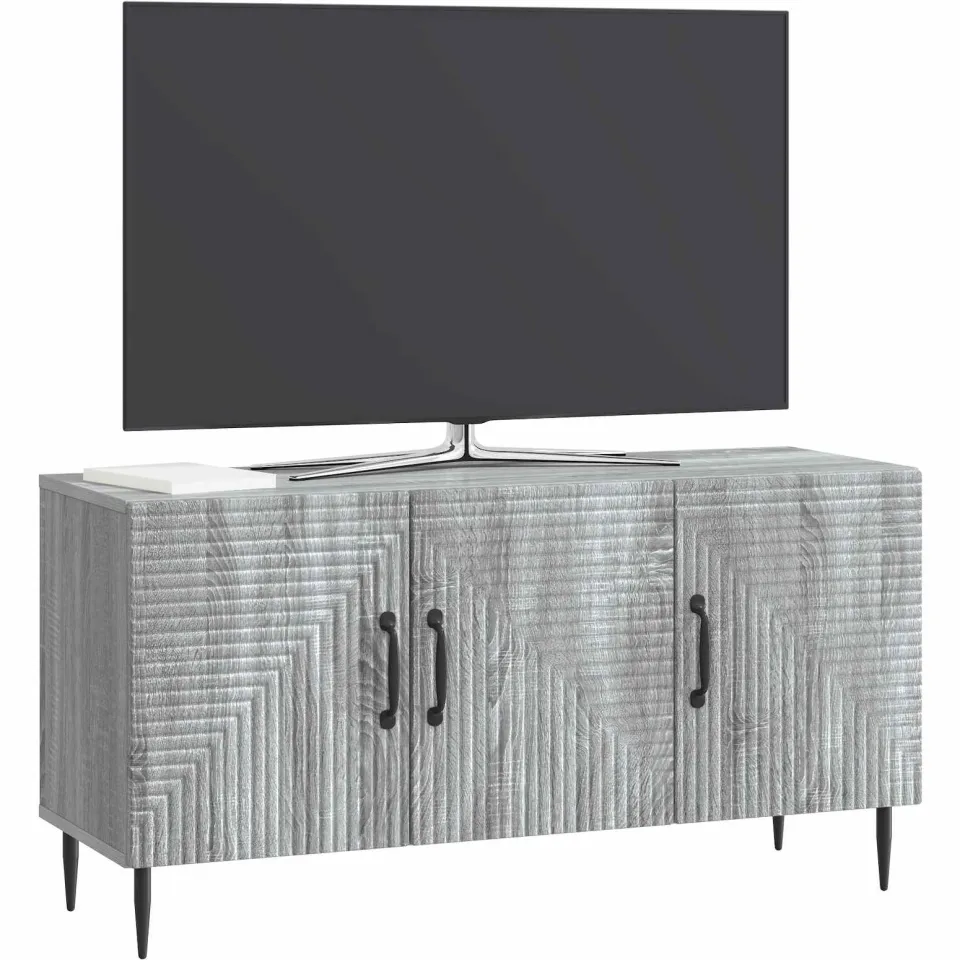 vidaXL TV-kast Grijs sonoma 99 x 34,5 x 50 cm Bewerkt hout