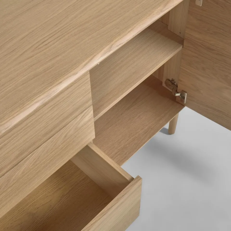 Kave Home Lenon dressoir eikenhout naturel, foto 7