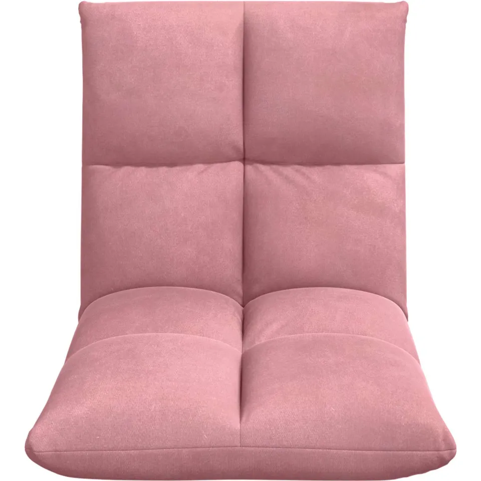 vidaXL Verstelbare vlo stoelen Roze Fluweel, foto 4