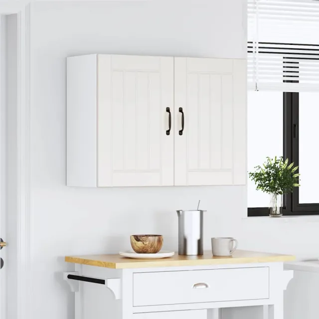 vidaXL Keukenbovenkast Lucca bewerkt hout wit