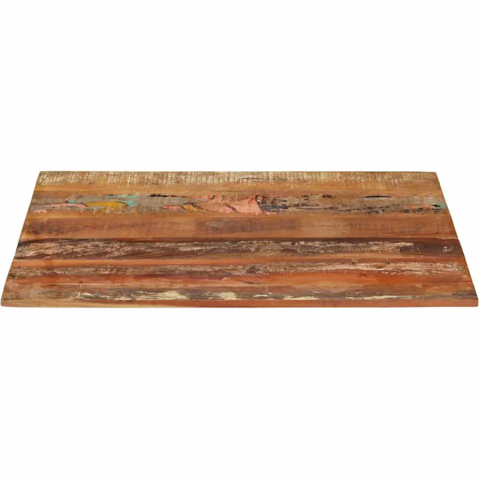 vidaXL Tafelblad rechthoekig 15-16 mm 70x90 cm massief gerecycled hout meerkleurig, foto 2
