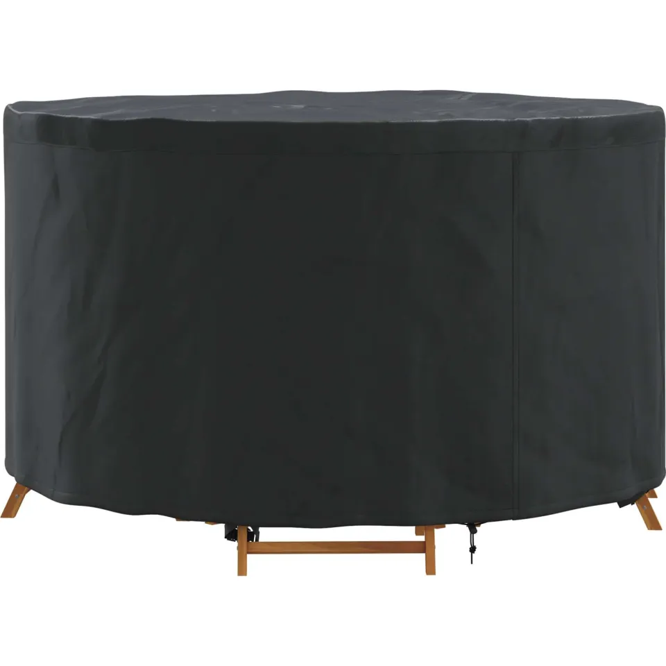 vidaXL Meubelhoes 102 x 102 x 71 cm 210D Oxford Stof Rond Waterdicht zwart, foto 2