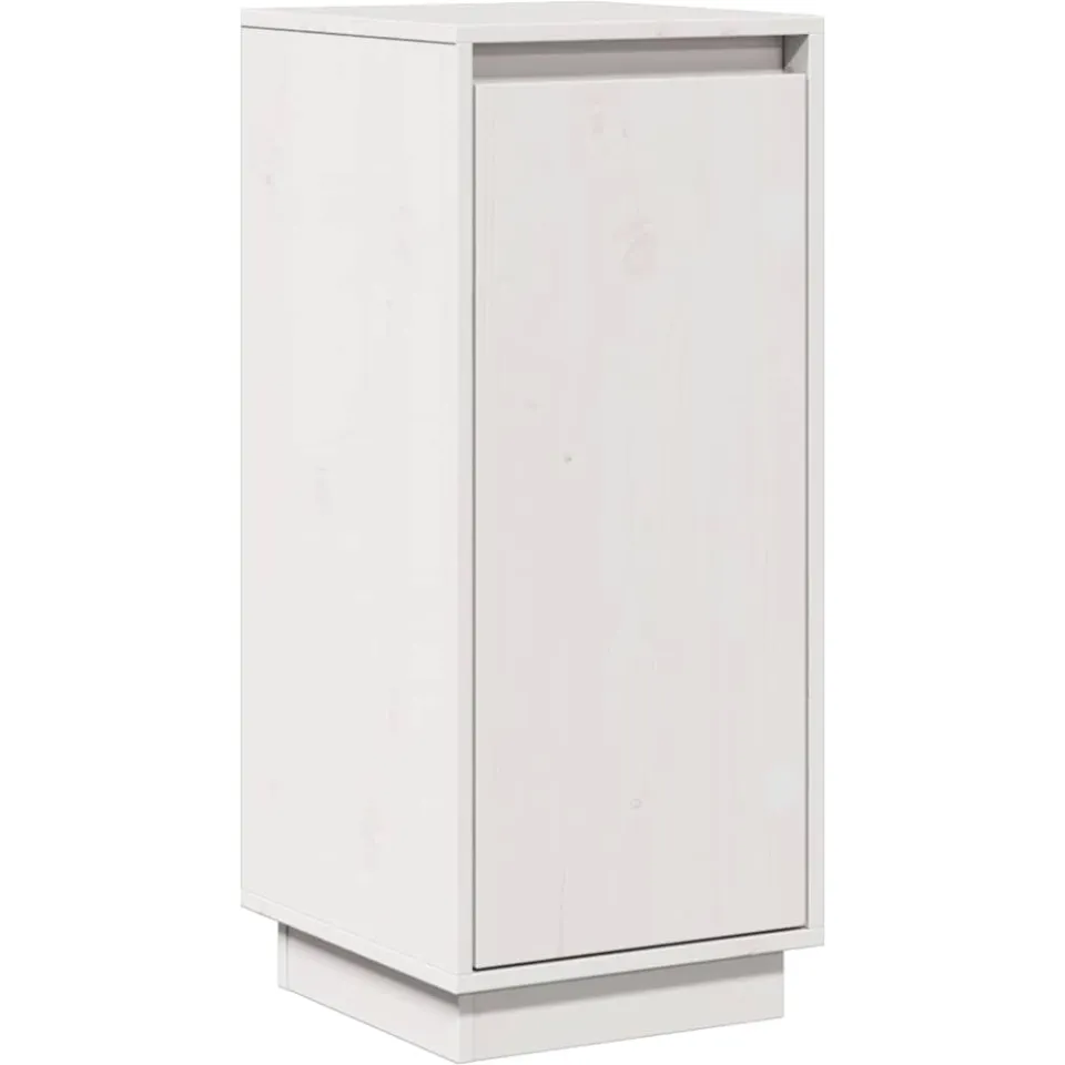 vidaXL Dressoirs 2 st 31,5x34x75 cm massief grenenhout wit, foto 4