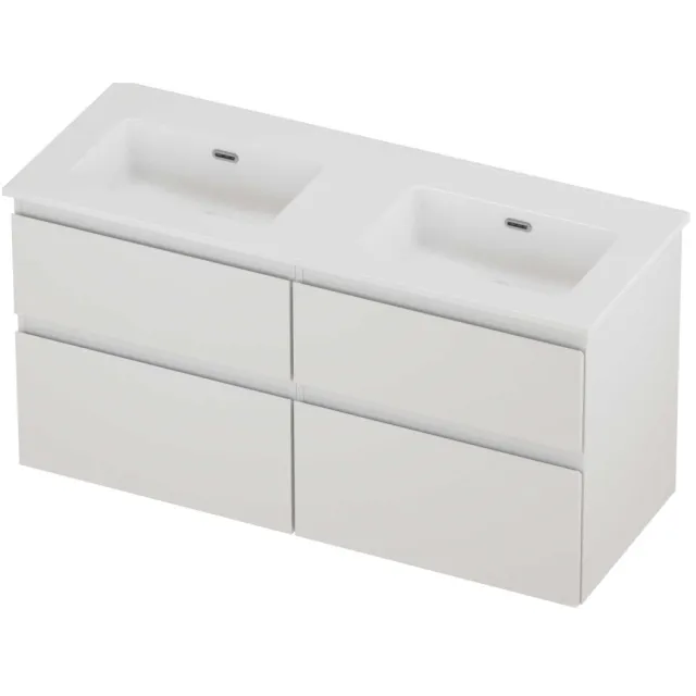 Proline Tribute Badmeubelset Porselein Elegant 120x46x62 cm Glans Wit Glans Wit