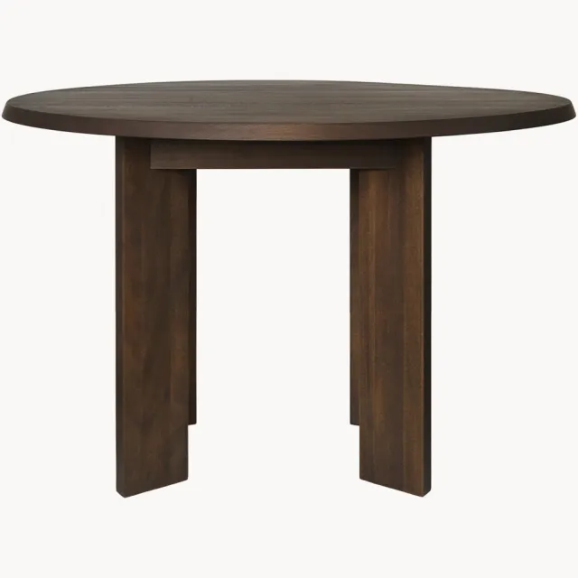 Ferm Living Eettafel Tarn van beukenhout, 114 x 105 cm Bruin