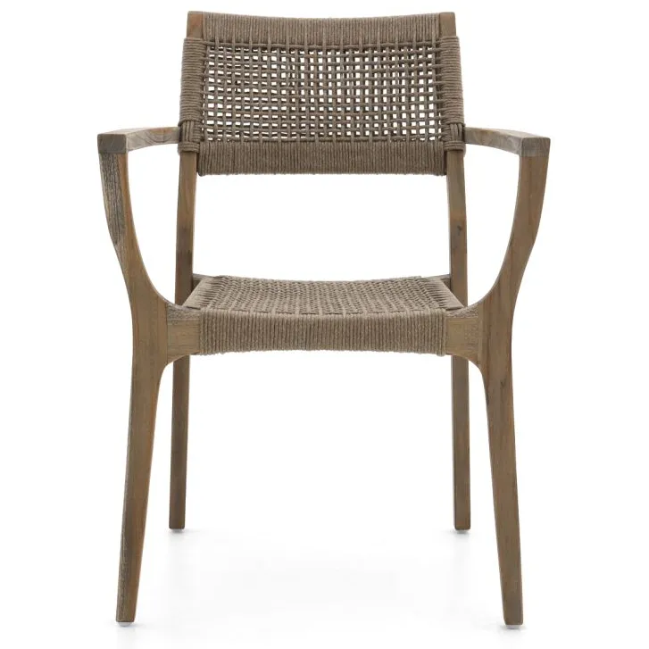 ROUGH Furniture ROUGH-L Rope dining tuinstoel stapelbaar Grijs