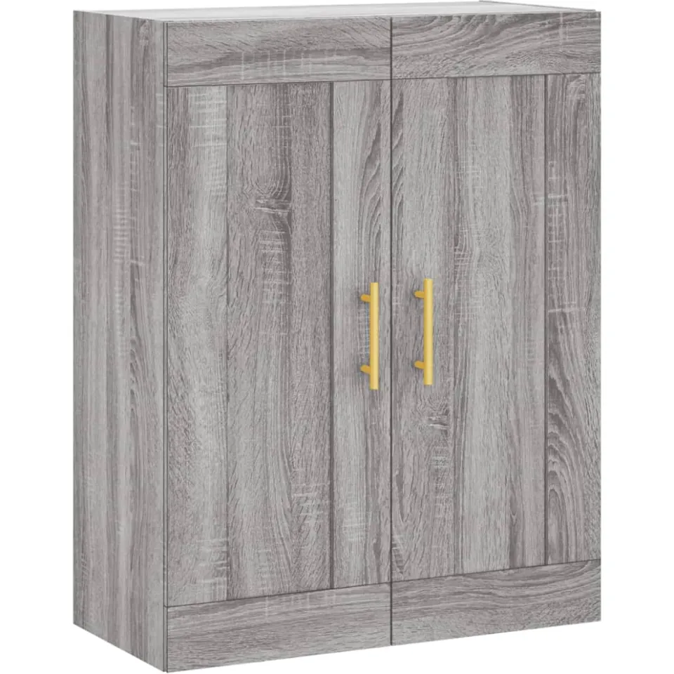 vidaXL Hangkasten 2 st bewerkt hout grijs sonoma eikenkleurig, foto 3