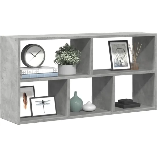 vidaXL Wandschap 100x25x50 cm bewerkt hout betongrijs