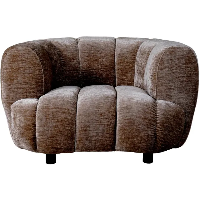 Home67 Fauteuil Logan Lichtbruin