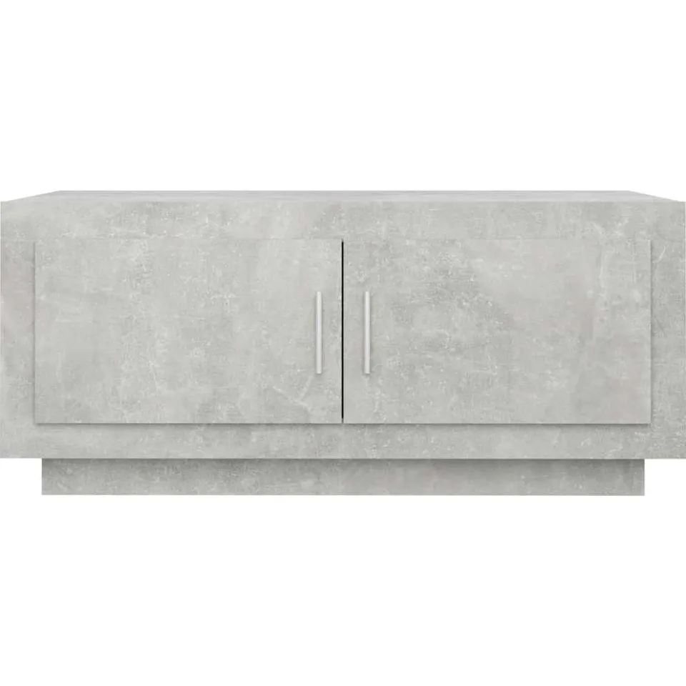 vidaXL Salontafel 102x50x45 cm bewerkt hout betongrijs grijs, foto 4