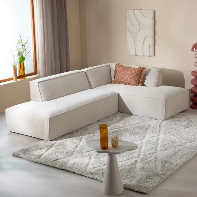 NOUS Living hoekbank Newton hoek rechts - beige, foto 2