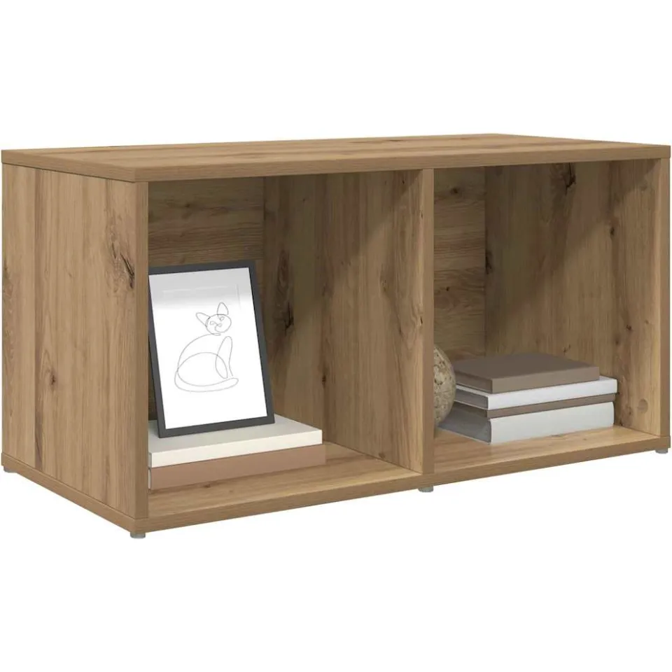 vidaXL Tv-meubelset 72 x 35 x 37 cm Bruin Bewerkt hout