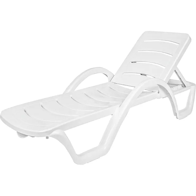 Siesta 2x Siesta Ligstoel Havana; 187x54x30 cm (LxBxH); wit; 2 stuk / verpakking