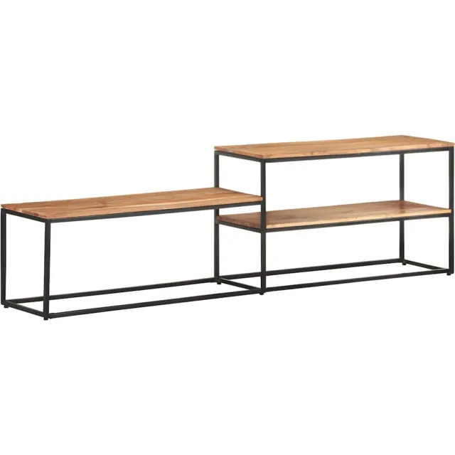 vidaXL Tv-meubel 180x30x50 cm massief acaciahout Bruin