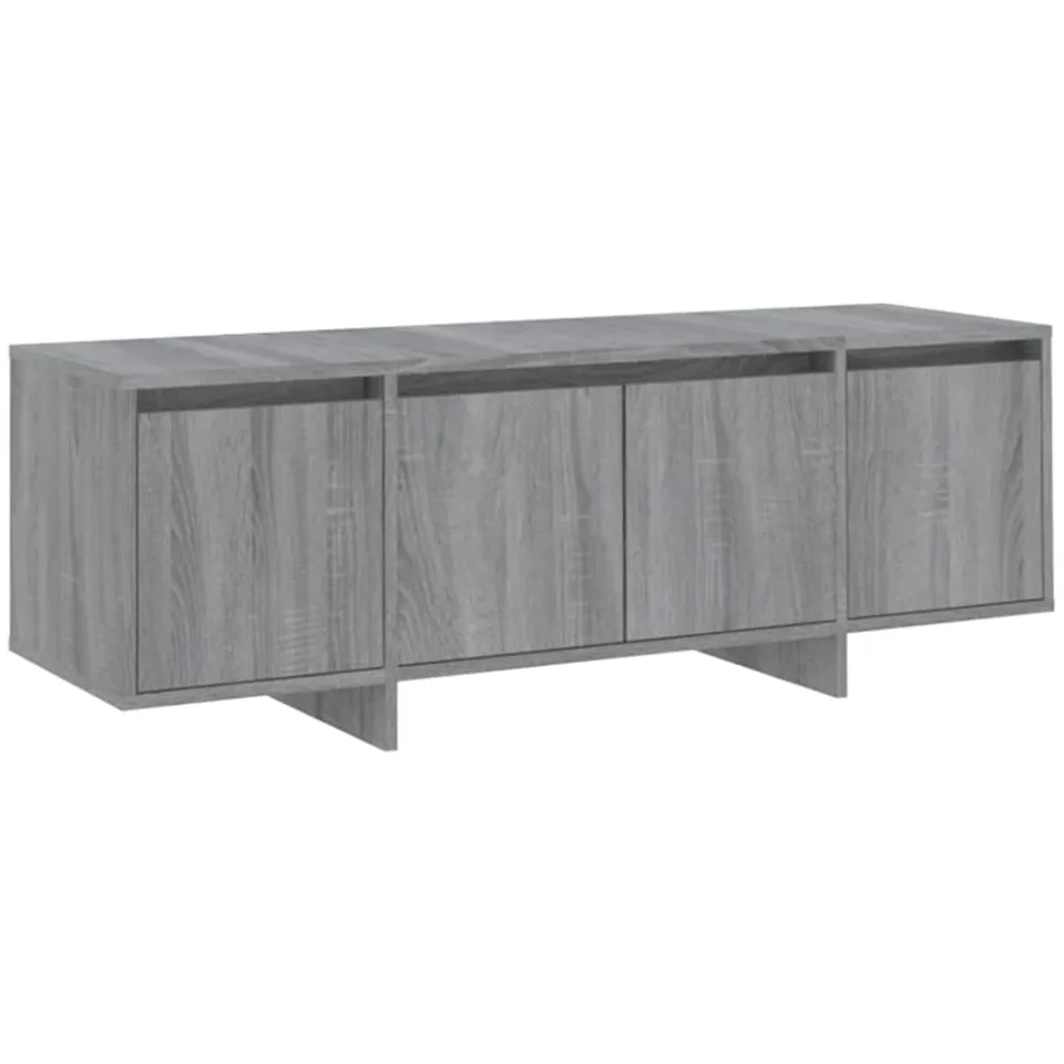 vidaXL Tv-meubel 120x30x40,5 cm bewerkt hout grijs sonoma eikenkleurig