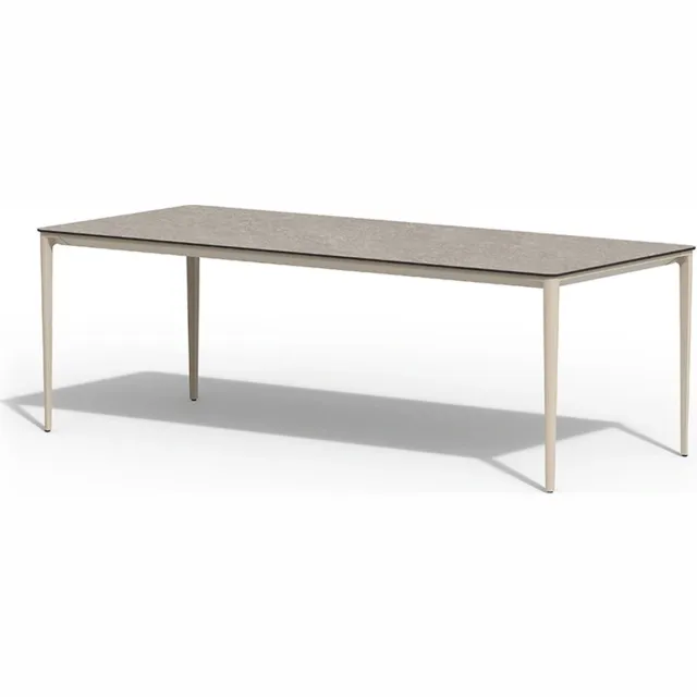 Tierra Outdoor Elegante Tuintafel Champagne Ophira - 219x92 cm BeigeGrijs