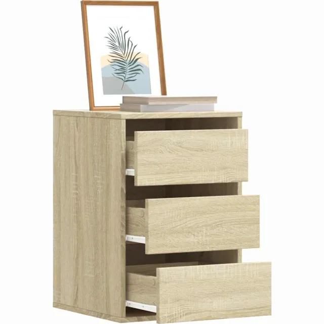 vidaXL Ladekast 40x41x58 cm bewerkt hout sonoma eikenkleurig Bruin