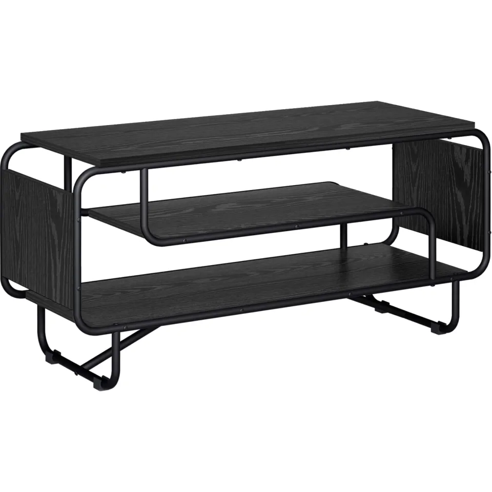 vidaXL TV-standaard 98 x 36 x 45 cm Zwart eiken, foto 3