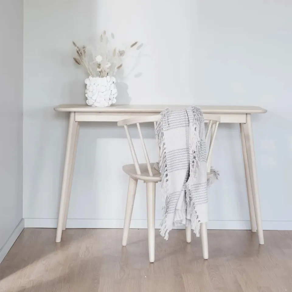 Rowico Home Yumi houten bureau whitewash - 120 x 40 cm, foto 2