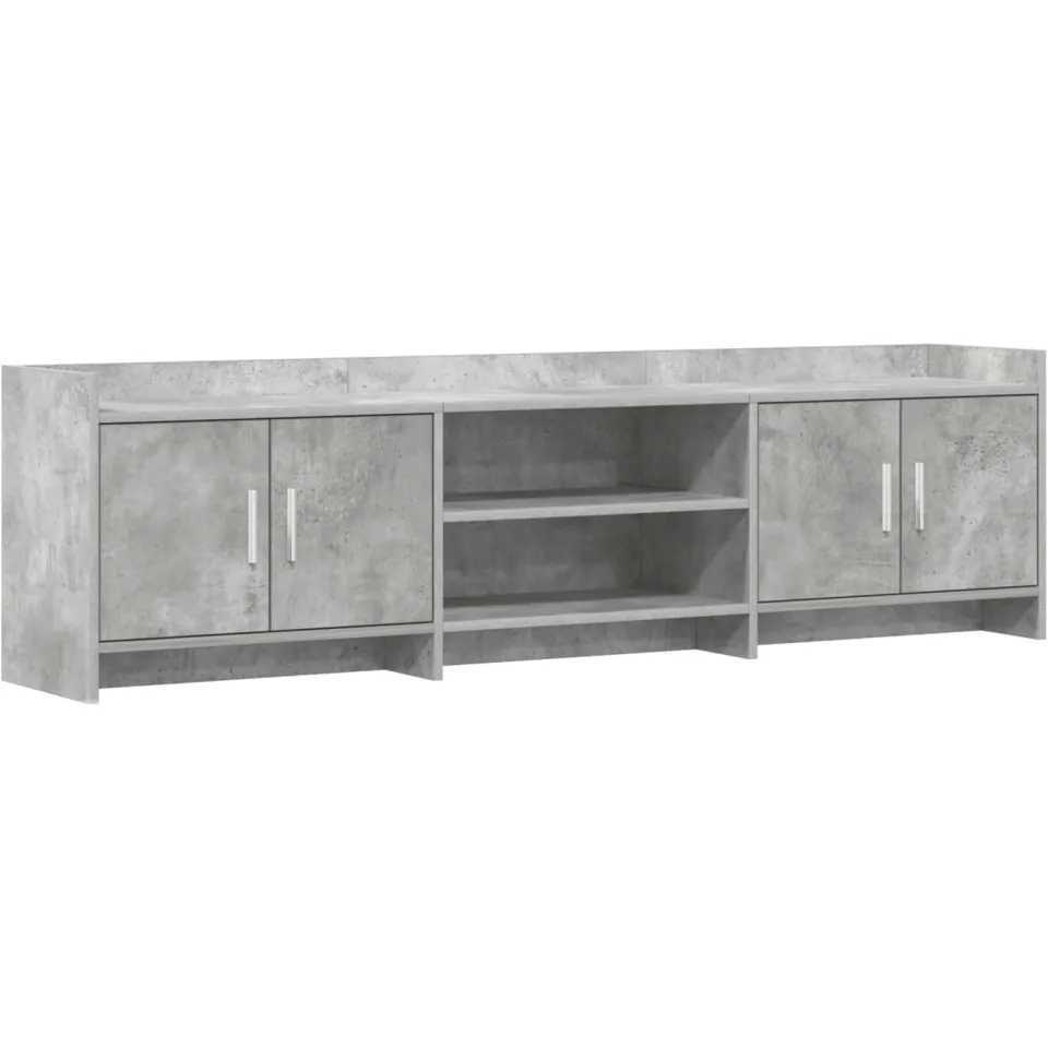 vidaXL TV-kast 168 x 33 x 47 cm Betongrijs Bewerkt hout grijs, foto 3