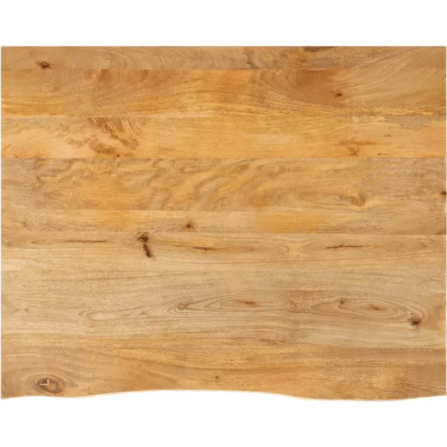 vidaXL Tafelblad met natuurlijke rand 100x80x2,5 cm massief mangohout Bruin