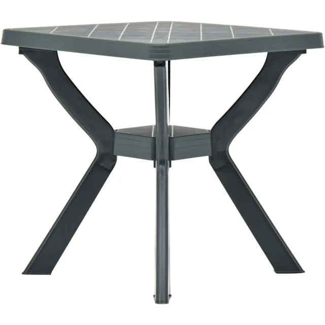 vidaXL Bistrotafel 70x70x72 cm kunststof groen