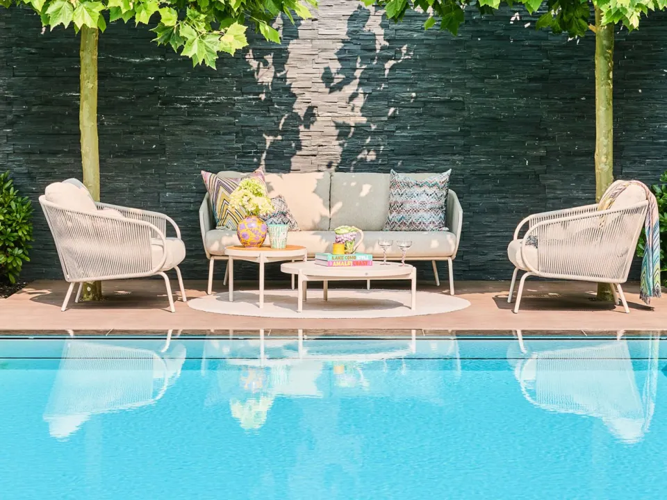 Suns Dolce/Nova stoel-bank loungeset 5-delig taupe, foto 4