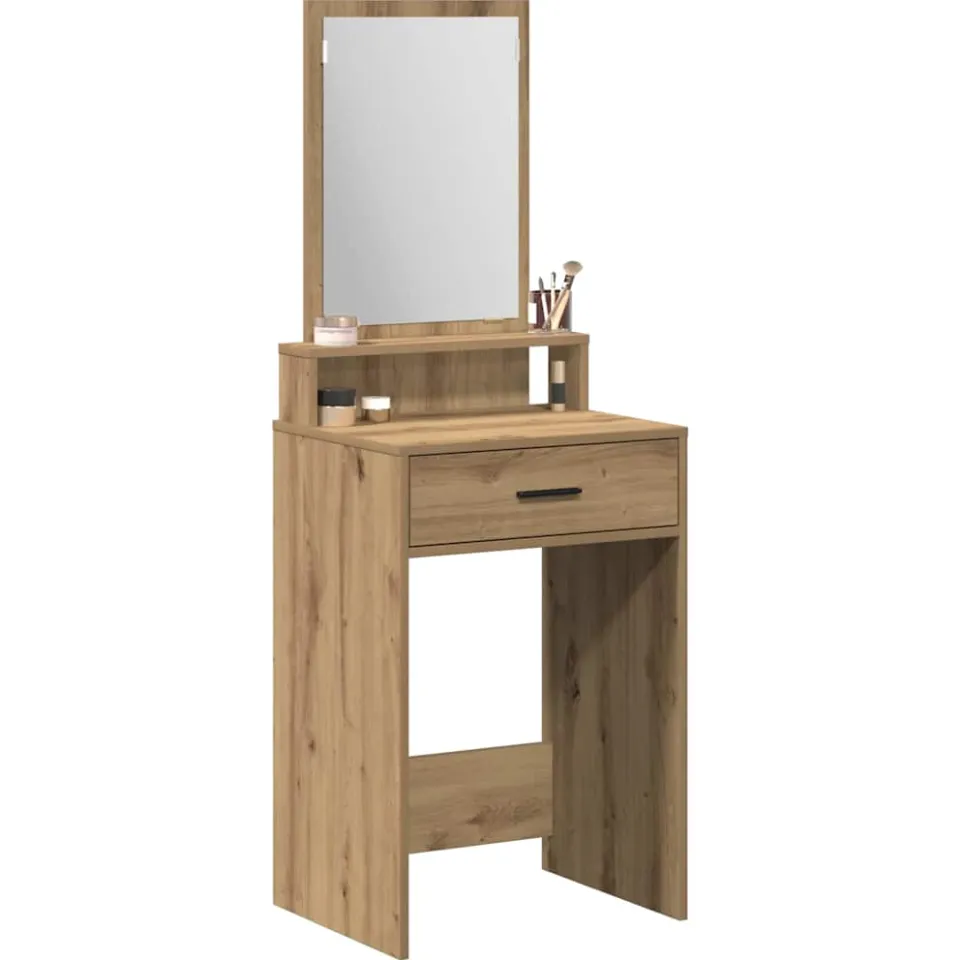 vidaXL Plafondtafel Artisan Eiken 50 x 41 x 140 cm Bewerkt hout Bruin