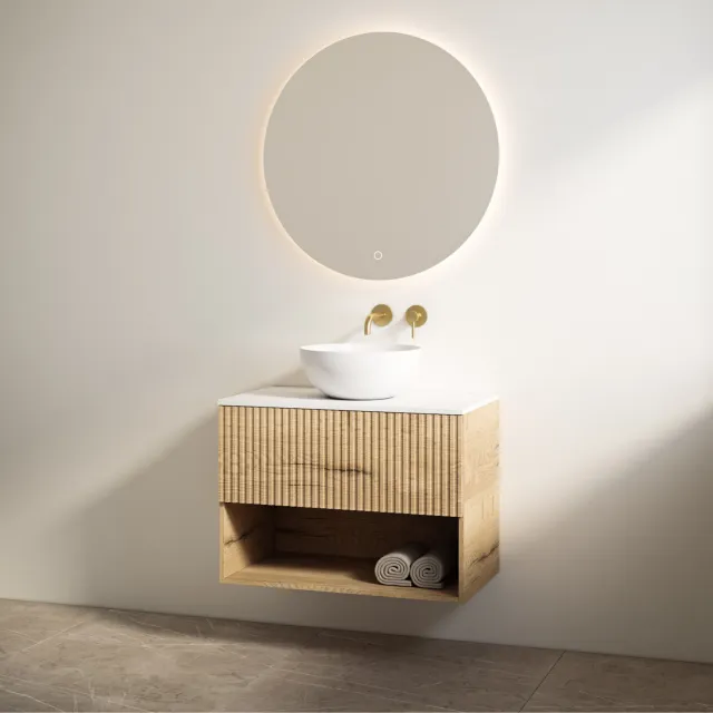 Best Design Rigatti 100 badmeubelset Halifax mat wit blad