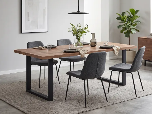 Mobistoxx ESTEBAN eettafel industriële eik