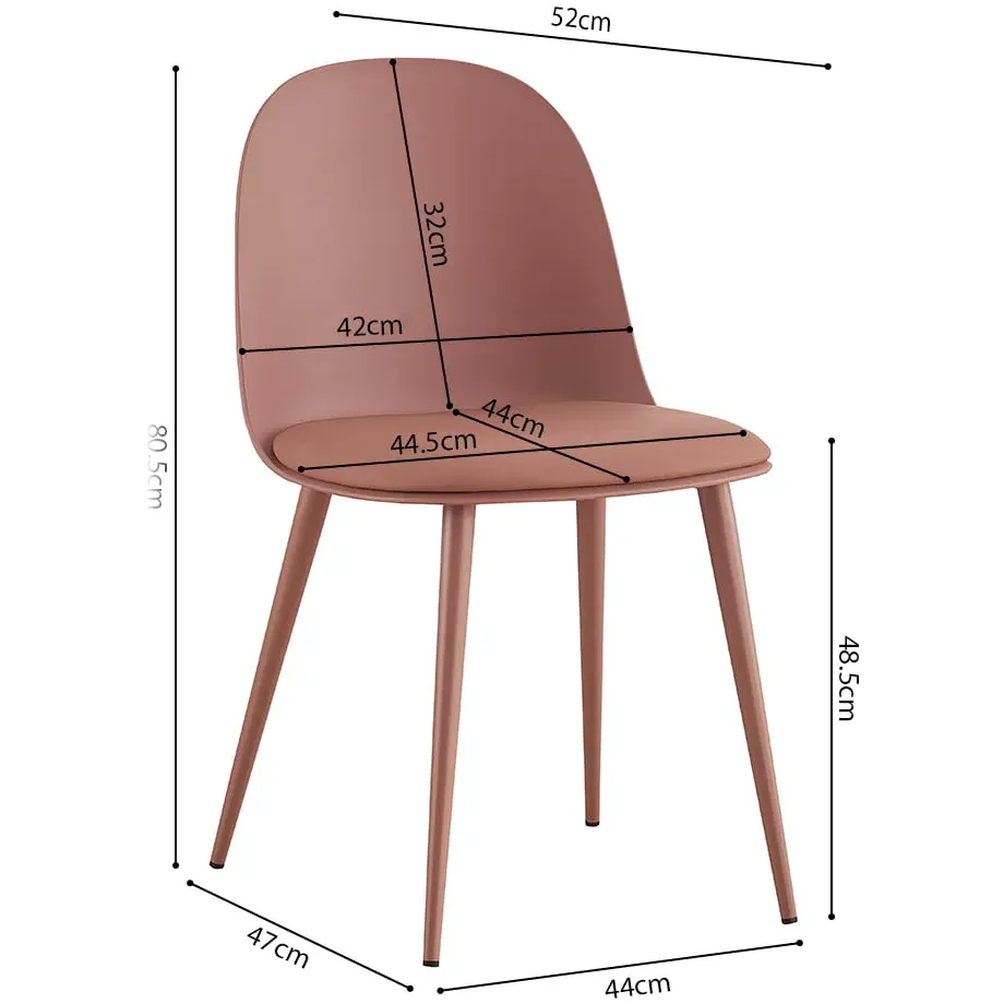 eetkamerstoel Noelle terracotta, foto 4