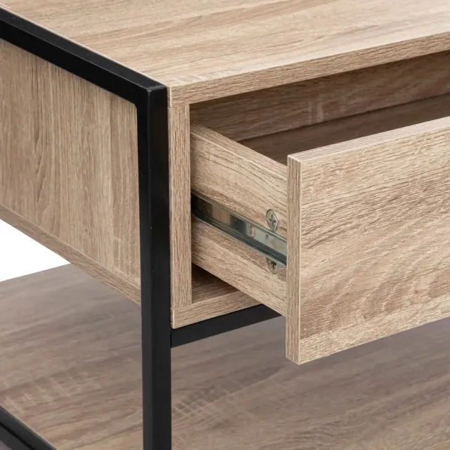 Konges Sløjd 5Five Aliaj Salontafel - 1 Lade - Beige - 100 x 40 x H 50 CM