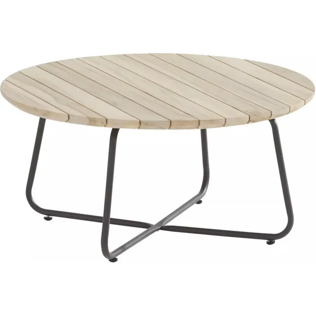 4 Seasons Outdoor 4 Seasons Axel loungetafel Ø73 cm - teak bruin