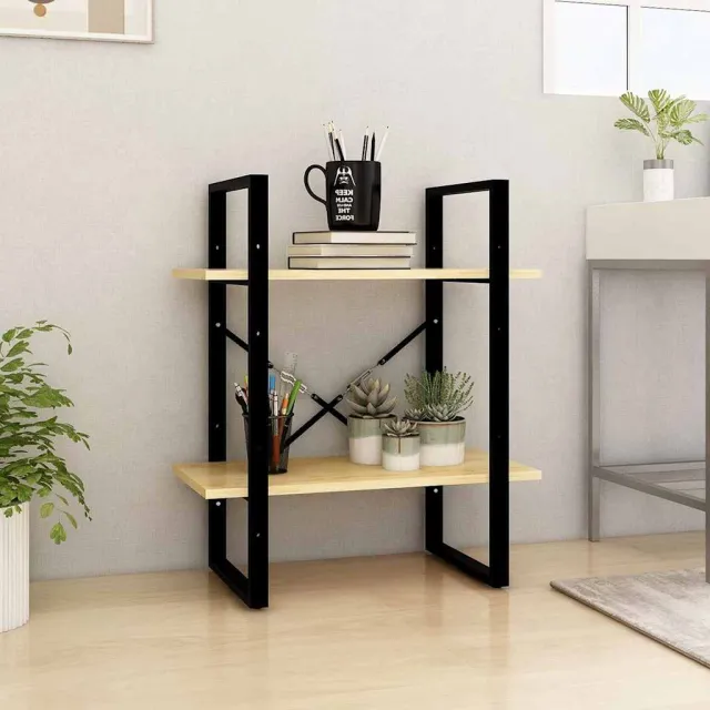 vidaXL Boekenkast met 2 schappen 60x30x70 cm massief grenenhout Bruin