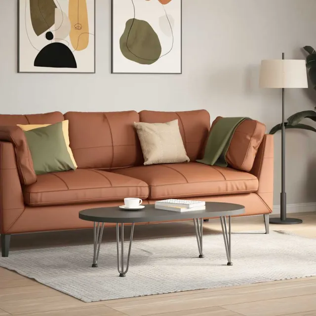 vidaXL Haarnadelpoten voor Salontafel 4 st 30 cm massief staal naturel Bruin