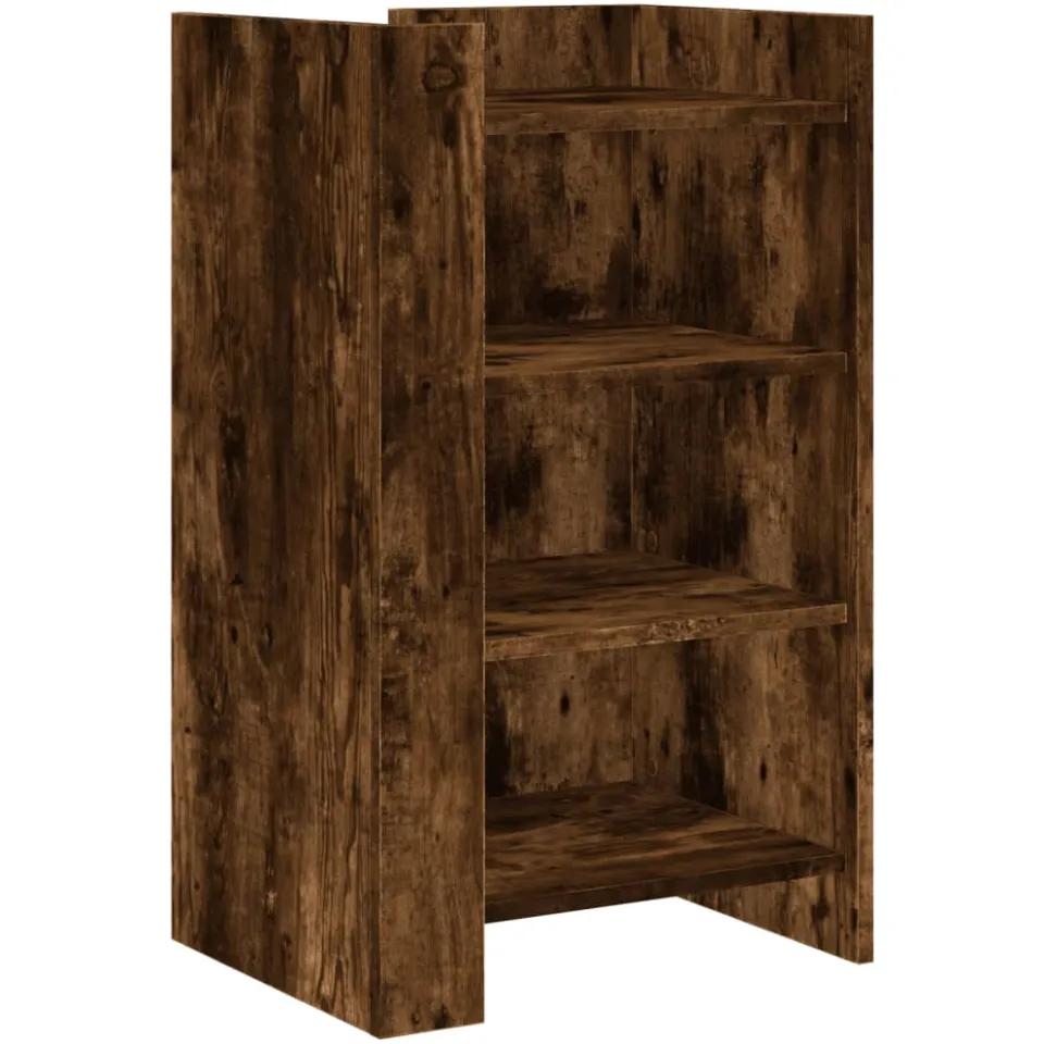 vidaXL Dressoir 45x35x75 cm bewerkt hout gerookt eiken, foto 3