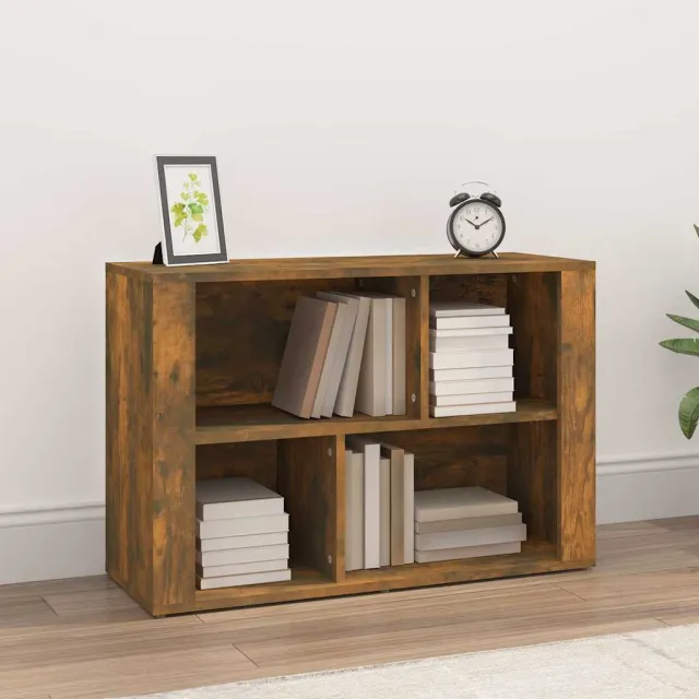 vidaXL Dressoir 80x30x54 cm bewerkt hout gerookt eikenkleurig, foto 2