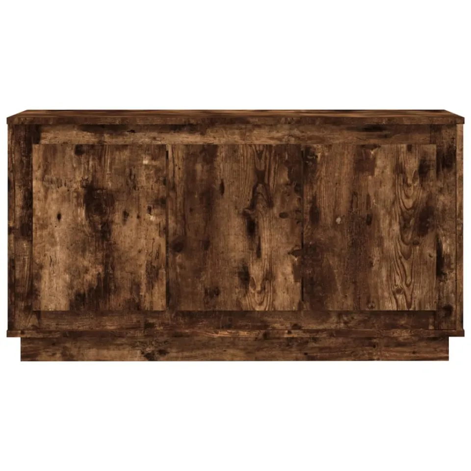 vidaXL Dressoir 102x35x55 cm bewerkt hout gerookt eikenkleurig, foto 4